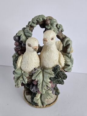 Dove & Grapes Resin Candle Holder Innovation Giftware